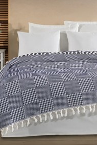 Stewehome Πολυλειτουργική πικέ κουβέρτα διπλού στρώματος με γεωμετρικό σχέδιο 200x230 cm