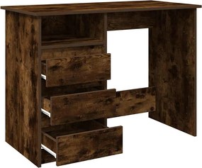vidaXL Γραφείο Καπνιστή Δρυς 102x50x75 εκ. από Επεξεργασμένο Ξύλο