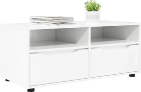 vidaXL Ντουλάπι TV 100 x 48 x 43 εκ. Υψηλής γυαλάδας λευκό