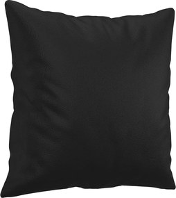 vidaXL Πολυθρόνες Σετ 3 Τεμαχίων Μαύρο Συνθετικό Δέρμα με Μαξιλάρια