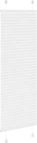 vidaXL Πλισέ περσίδα Λευκό 40x150 cm Πλάτος υφάσματος 39,4 cm