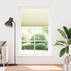 vidaXL Πλισέ Στόρι Κρεμ 115x200 εκ. Πλάτος Υφάσματος 114,4 εκ. Πολυεστέρας