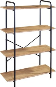 Ραφιέρα Μέταλλο Βαφή Μαύρο, Απόχρωση Sonoma   1τμχ