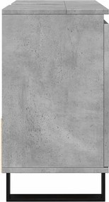 vidaXL Ντουλάπι Μπάνιου Γκρι Σκυροδέματος 65x33x60 εκ. Επεξ. Ξύλο