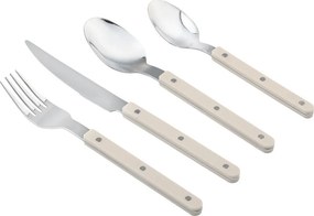 Μαχαιροπίρουνα (Σετ 16τμχ) Estia Noir Dots Ivory 01-39165