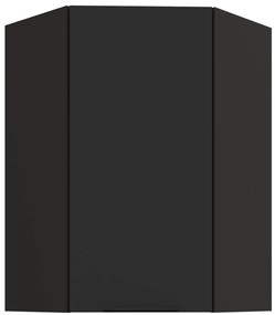 Κρεμαστό ντουλάπι γωνιακό Arianna 60x60 GN 90 1F-Μαύρο