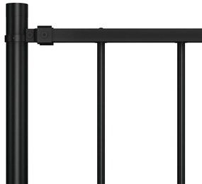 vidaXL Πάνελ Περίφραξης Woerden με Στύλους από Ατσάλι Μαύρο 1,7x0,75 μ.