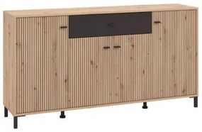 ΚΟΜΟΤΑ-ΜΠΟΥΦΕΣ Avignon AVIGNON 170 4K1F4V ARTISAN OAK-ΜΑΥΡΟ ΧΡΩΜΑ 170x40x90εκ 11014730