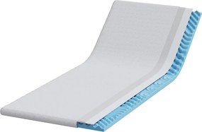 vidaXL Στρώμα επικάλυψης Λευκό 80 x 200 cm Υφασμα Jacquard