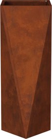 vidaXL Γλάστρα 2 pcs Σκ rusty 30 x 30 x 75 εκ