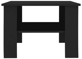 Τραπεζάκι Σαλονιού Μαύρο 60 x 60 x 42 εκ. από Επεξ. Ξύλο - Μαύρο