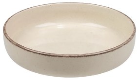 Πιάτο Βαθύ Φαγητού Stoneware Tuscany Cream Nordic Step ESPIEL 21x4,5εκ. ATA157K6