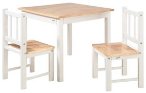 Geuther Ξύλινο set τραπεζάκι με καρέκλες White Wood