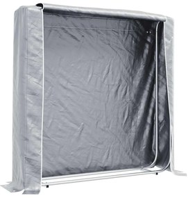 vidaXL Ράφι για καυσόξυλα με κάλυμμα βροχής 150x25x150 cm