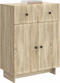 vidaXL Πλαϊνό γραφείο Sonoma Δρυς 66 x 34,5 x 90 εκ Επεξεργασμένο Ξύλο