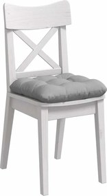 vidaXL Μαξιλάρια καθισμάτων 4 pcs Ύφασμα Σκίουρος Γκρί