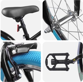 vidaXL Παιδικό Ποδήλατο 18 ίντσες για 5-7 ετών Μαύρο