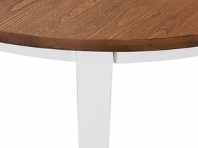 Τραπέζι Riverton 651, Άσπρο, Καφέ, 76cm, 45 kg, Ξύλο, Ξύλο: Πεύκο | Epipla1.gr