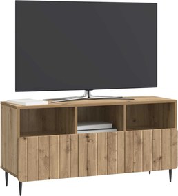 vidaXL Ντουλάπι TV 102 x 34,5 x 50 εκ. Artisan Δρυς Επεξεργασμένο Ξύλο