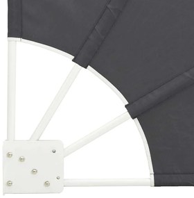 vidaXL Αδιάφανο σκίαστρο μπαλκονιού Μαύρο 160 x 160 cm ύφασμα