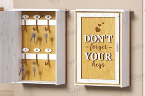 Intra απο ξύλο plywood 3mm-4mm πάχος 3D Key Organizer Box Δίασταση 30x20 cm INTRAFABR-121598803
