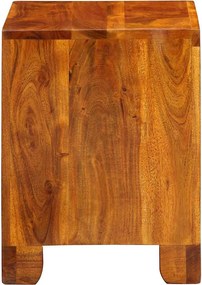 vidaXL Πλαϊνό γραφείο Πολύχρωμο 40 x 35 x 45 εκ. Μασίφ ξύλο ακακίας