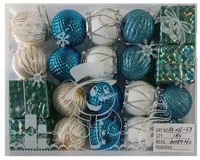 Σετ Χριστουγεννιάτικα στολίδια - 4cm - 20pcs - 023377-023377