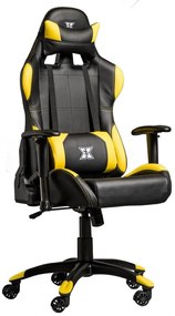 Serioux X-GC01-2D-Y Torin Καρέκλα Gaming Δερματίνης με Ρυθμιζόμενα Μπράτσα Μαύρο/Κίτρινο