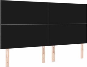 vidaXL LED κεφαλάρι Ανοιχτό γκρι Υφασμάτινο Κορντουρά