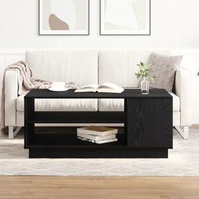 vidaXL Μαύρο Τραπέζι σαλονιού 102x55x43 εκ. Κατασκευασμένο από Επεξεργασμένο Ξύλο