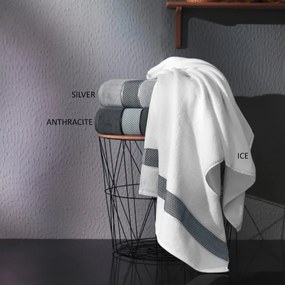 Πετσέτα Σώματος (70x140) Guy Laroche Arten 500gsm Silver