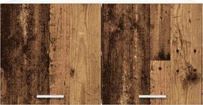 vidaXL Κρεμαστό ντουλάπι Παλαιωμένο ξύλο 80 x 31 x 40 cm