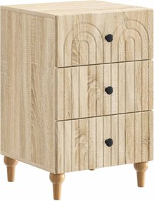 vidaXL Κομοδίνο Sonoma Δρυς 43x 41 x 66,5 εκ Επεξεργασμένο Ξύλο