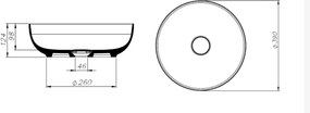 Schock CLight Mineralicast 68501 White Matt Ø39 - Επιτραπεζιος Μαρμαρινος Νιπτηρας