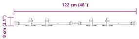 ΚΙΤ ΣΥΡΟΜΕΝΗΣ ΠΟΡΤΑΣ ΓΡΑΦΕΙΟΥ 122 CM ΑΠΟ ΑΝΘΡΑΚΟΥΧΟ ΧΑΛΥΒΑ 4009673