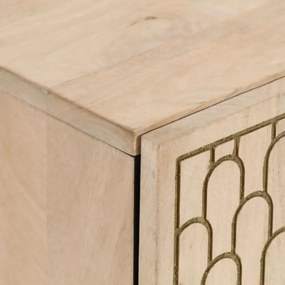 vidaXL Ντουλάπι Μπάνιου 38 x 33 x 58 εκ. από Μασίφ Ξύλο Μάνγκο