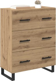 vidaXL Πλαϊνό γραφείο Artisan Oak 69,5 x 34 x 90 εκ.
