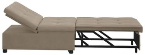 vidaXL Κρεβάτι καναπές με μαξιλάρι Taupe 67 x 194 x 82 εκ Κόντρα πλακέ