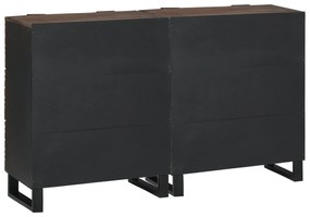 vidaXL Παραδοσιακά Πλευρικά Έπιπλα 2 pcs Καφέ 60 x 33.5 x 75 εκ.