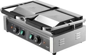 VEVOR Commercial Panini Press Grill Electric Sandwich Maker Plate Flat