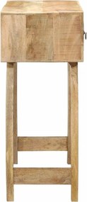 vidaXL Τραπέζι κονσόλας 90x32x75 cm από μασίφ ξύλο Rough Mango
