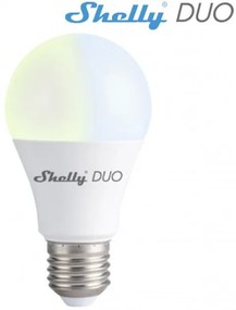 Έξυπνη Λάμπα Ε27 LED 9W Λευκό 3CCT Dimmable Wi-Fi Shelly DUO A60 E27 DIM 2700-6500K Elvhx-Shelly DUO A60 E27 DIM 2700-6500K-Λευκ Shelly DUO A60 E27 DIM 2700-6500K