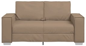 vidaXL Καναπές Loveseat Καφέ 120 εκ από Συνθετικό Δέρμα