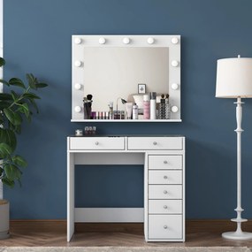 Τουαλέτα Μακιγιάζ Λευκό BRUBON 90x44.5x79.8