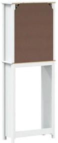 vidaXL Ντουλάπι Τουαλέτας BERG Λευκό 60 x 27 x 164,5 εκ. Μασίφ Ξύλο