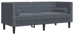 vidaXL Σετ Καναπέ 2 pcs Σκούρο γκρι Βελούδο