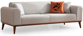 Καναπές - Κρεβάτι Τριθέσιος Cofi 560ARE2906 222x90x80cm Cream