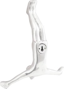 vidaXL Γλυπτική Ασημί 22 x 8 x 25 εκ. Αλουμίνιο