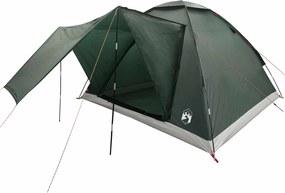 vidaXL Σκηνή Camping 4 ατόμων Στρατιωτικό Πράσινο
