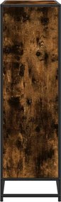 vidaXL Βιβλιοθήκη καπνιστή βελανιδιά 97,5x33x107,5 cm